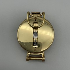 Brass Lensatic Compass Pocket 50mm Military Hiking Sighting Gold Tone Camping