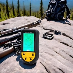 Digital Altimeter Barometer Thermometer 8-in-1 Backlit LCD for Hiking Camping