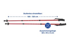 Maximex Telescopic Trekking Nordic Walking Poles Hiking Suspension Outdoor Grips