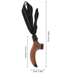Hiking Pole Handle: Cork Grip with Wrist Strap – Ergonomic Replacement Handle –