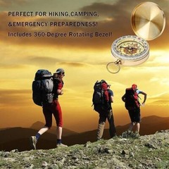 Brújula de metal para niños, ideal para senderismo, camping y caza