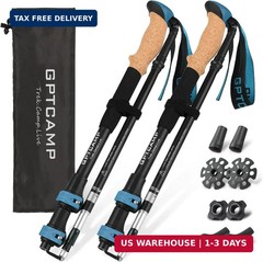 GPTCAMP Walking Sticks,Trekking Poles Collapsible Hiking Poles,Lightweight Foldi