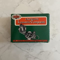 WFS Engineers’ Lensatic Compass No. 111 With Original Instructions and Box