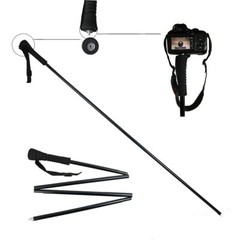 Fold-able Auto Shrinkable Wading Staff Water Depth Safety Warning Sign Coated