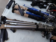 Outdoor Products foldable Trekking Walking Hiking Poles Sticks. Pairs only.