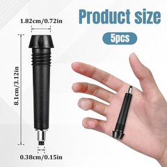 5-Pack Universal Trekking Pole Tips – Durable Metal, Snow & Mud Grip Protecto…