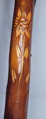 Collapsible Solid Wood Hiking Stick 3 Piece 55in with Storage Bag