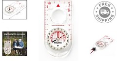 Lightweight Hiking Compass with Durable Design and Low Light Functionality