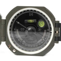 Pocket Transit Army Geology Compass for Outdoor Hiking Camping Survival Marching