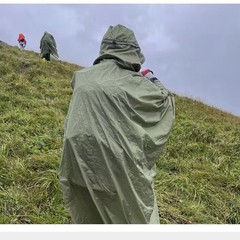 3in1 Waterproof Hiking Rain Jacket with Storage Pouch for Easy Outdoor Use