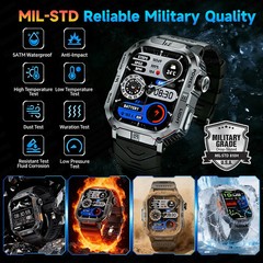 2026New GPS Outdoor Smart Watch Men Women Compass Altimeter Barometer Waterproof
