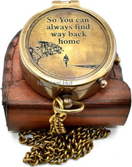 Military Compass for Hiking and Survival- Waterproof Brass Nautical Pocket Compa