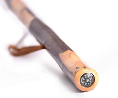 Elegant 55-Inch Wooden Hiking Stick – Durable Rubber Tip & Comfortable Strap