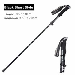 Aluminium Anti Shock Walking Trekking Hiking Stick Pole Alpenstock For Sports