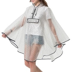 Transparent Lightweight EVA Raincoat Hooded Jacket for Hiking and Travel Use