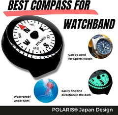 Waterproof Micro Compass Series/Watchband or EDC or with mini Whistle or with Wh