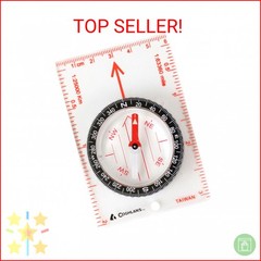 Coghlan’s Map Compass – Lightweight, Durable Navigation Tool for Hiking, Backpac