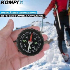 KOMPIX Mini Outdoor Compass Walking Compass Hiking Car Bike Pocket Compass