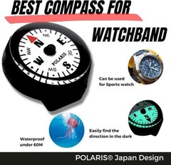 Waterproof Micro Compass Series/Watchband or EDC or with mini Whistle or with Wh