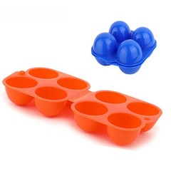 Picnic Egg Transport Case 4 Slot Foldable PP Container for Outdoor Use