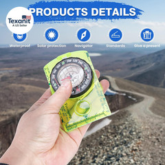 Orienteering Compass, Hiking Survival Compas, Compasses Kids for Magnetic Campin