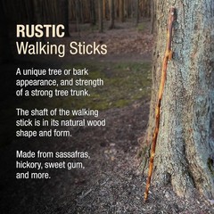 Handcrafted Wood Walking Stick Lightweight Trekkng Pole USA Made Hiking Acces…