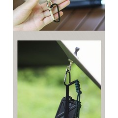 Magnetic Hook Canopy Hanger Powerful Magnet Aluminum D-ring Compact Portable