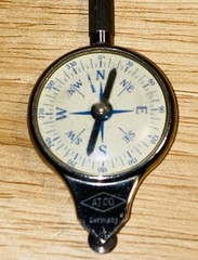 Vintage Double Sided Compass Inches to Miles Curvimeter Measuring Drafting Tool