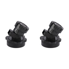 Water Bucket Seal Cover with Faucet for PE PP Containers 5x5x7cm 2pcs Black