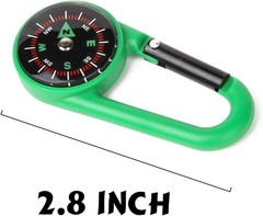 Carabiner Compasses for Kids Toy Compass Belt Clips School Prizes Party Favor…