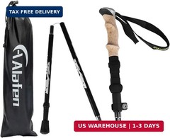 A ALAFEN Lightweight Collapsible Trekking Pole – 7075 Aluminum Adjustable Walkin
