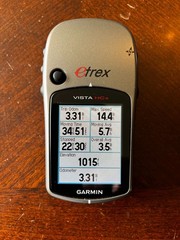 Garmin eTrex Vista HCx Personal Navigator Handheld GPS with accessories