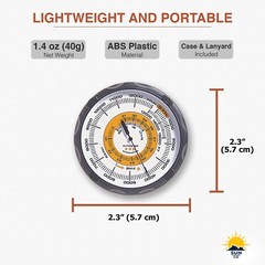 Sun Company Altimeter 202 – Battery-Free Altimeter and Barometer (Feet)