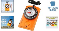 Kids’ Magnetic Wilderness Survival Compass – Lightweight, Durable Navigation …