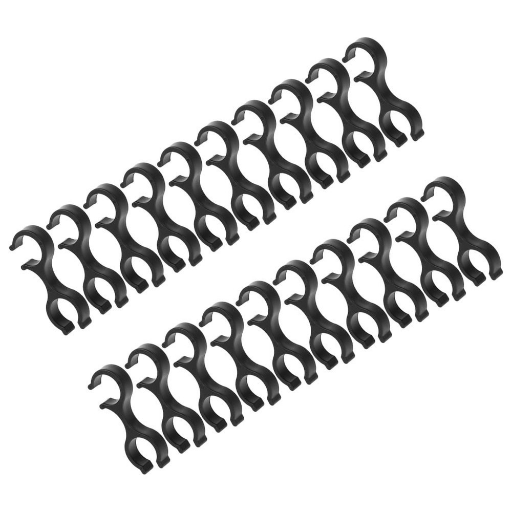 20Pcs Reusable Plastic Walking Stick Clips Portable Trekking Pole Buckles