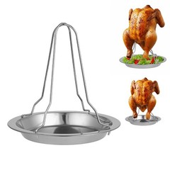 Stainless Steel Chicken Roaster Rack for Outdoor For picnic BBQ and Road Trips