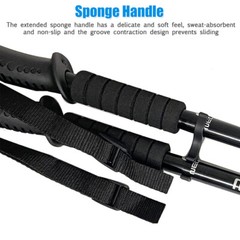 2x Trekking Poles Nordic Walking Hiking Sticks Anti-shock Adjustable Alpenstock