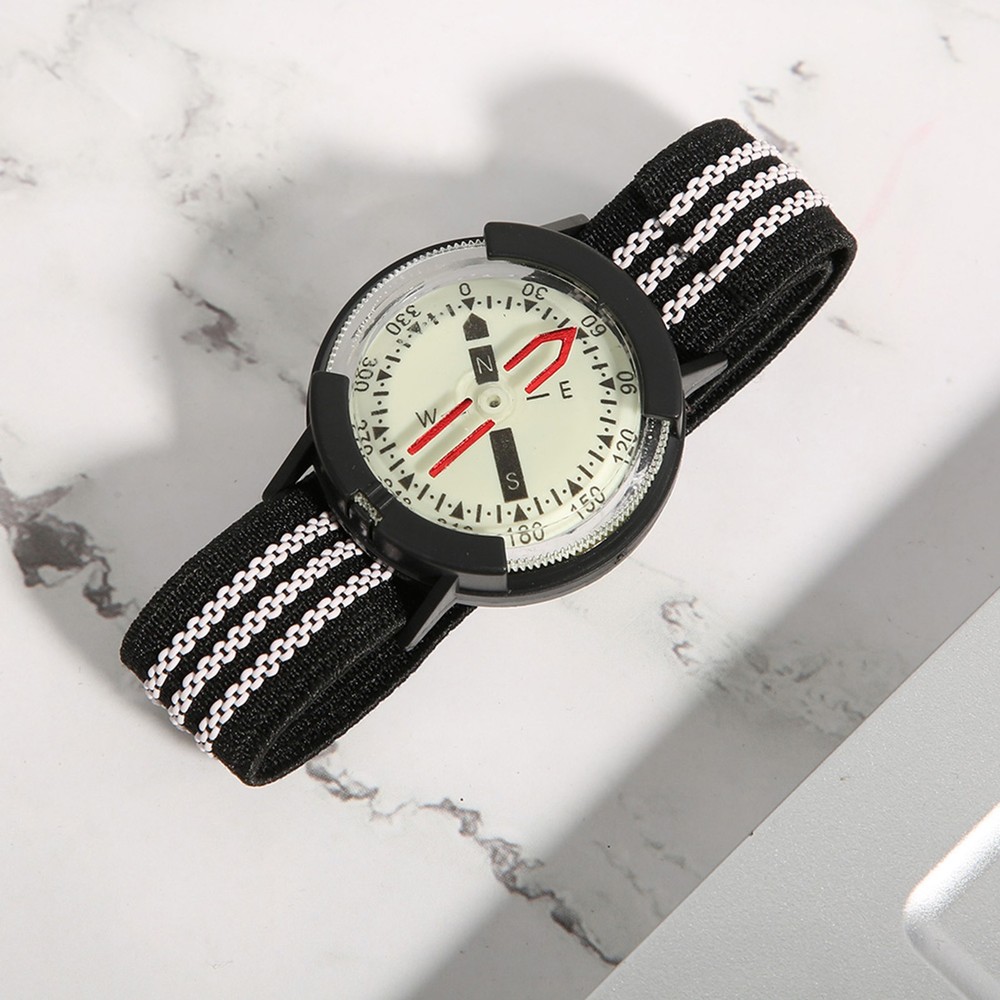 Adjustable Waterproof Compass Watch For Diving Camping Recommended