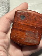 Handcrafted Hardwood Pocket Compass – Sun and Moon – Celestial Padauk Wood