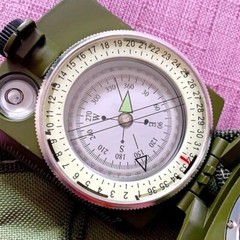 Military Compass Pocket Sighting Clinometer Classic Hiking Luminous Lensatic Map