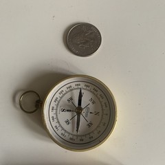 Vintage Compass Pocket Made In Taiwan Edge Mark Magnetic Endangered Skill Set