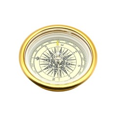 Retros Golden Aluminum Compasses Accurate Direction Finding Tool Light weight
