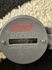 Coleman Engineer Lensatic Compass Pre Owned working camping hiking orienteering