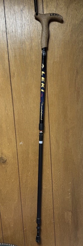 LEKI Wanderfreund Sport Adjustable Trekking Pole Hiking Walking Staff Cork Grip