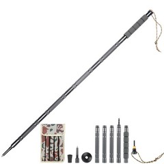 Hiking Pole Detachable Lightweight for Stick Walking silver
