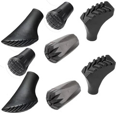 8Pcs Assorted Replacement Tips Hiking Stick Walking Trekking Pole Protector for