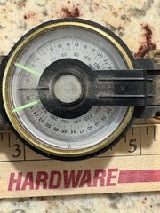 Vintage Engineer lensatic Compass Japan Liquid Filled VGC