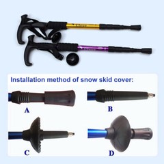 Trekking Poles Walking Hiking Sticks Anti-shock Adjustable Alpenstock