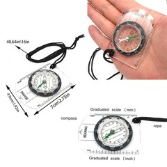 6 Pack Orientation Compass, Hiking Backpack Scout Compass Outdoor Waterproof…