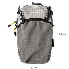 Portable Nylon Backpack Strap Pouch with Waterproof Coating and Phone Holder